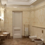 Bathroom Wall Cladding in Botticino Classico Extra - picture 1