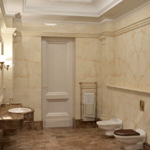 Bathroom Wall Cladding in Botticino Classico Extra - picture 1