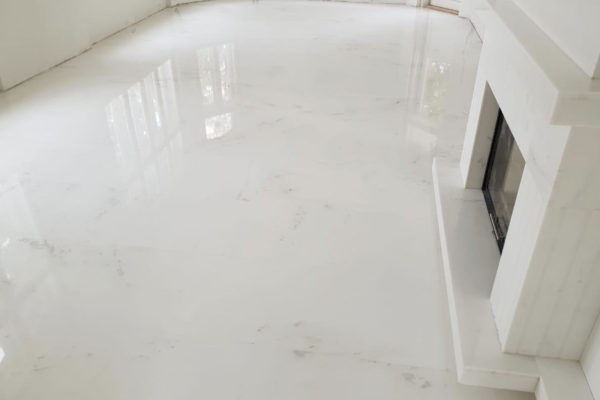 Luxury Marble Flooring and Fireplace - picture 1