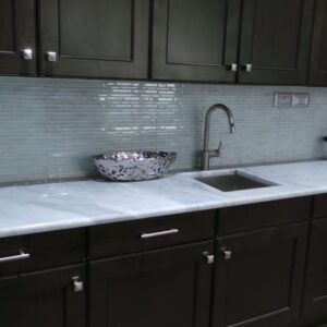 Marble Kitchen Top in Bianco Carrara - picture 1